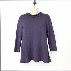 Talbots Women's Purple Turtleneck Pullover Thick Knit Sweater | Size M